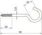 OBO 915 3.9x50 G Deckenhaken 