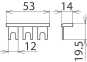 DEHN Kammschiene 1-phasig 3-pol. MVS 1 3 