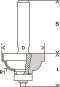 Bosch Profilfräser F 8mm R1   2608628356 