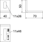 OBO BW 10 FT Befestigungswinkel 70x50x40 