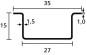 Hellermann DELTA-3AD-ST-ML 35x15 ungel. 