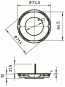 OBO UV 70 SD Signaldeckel UP Ø70mm PE 