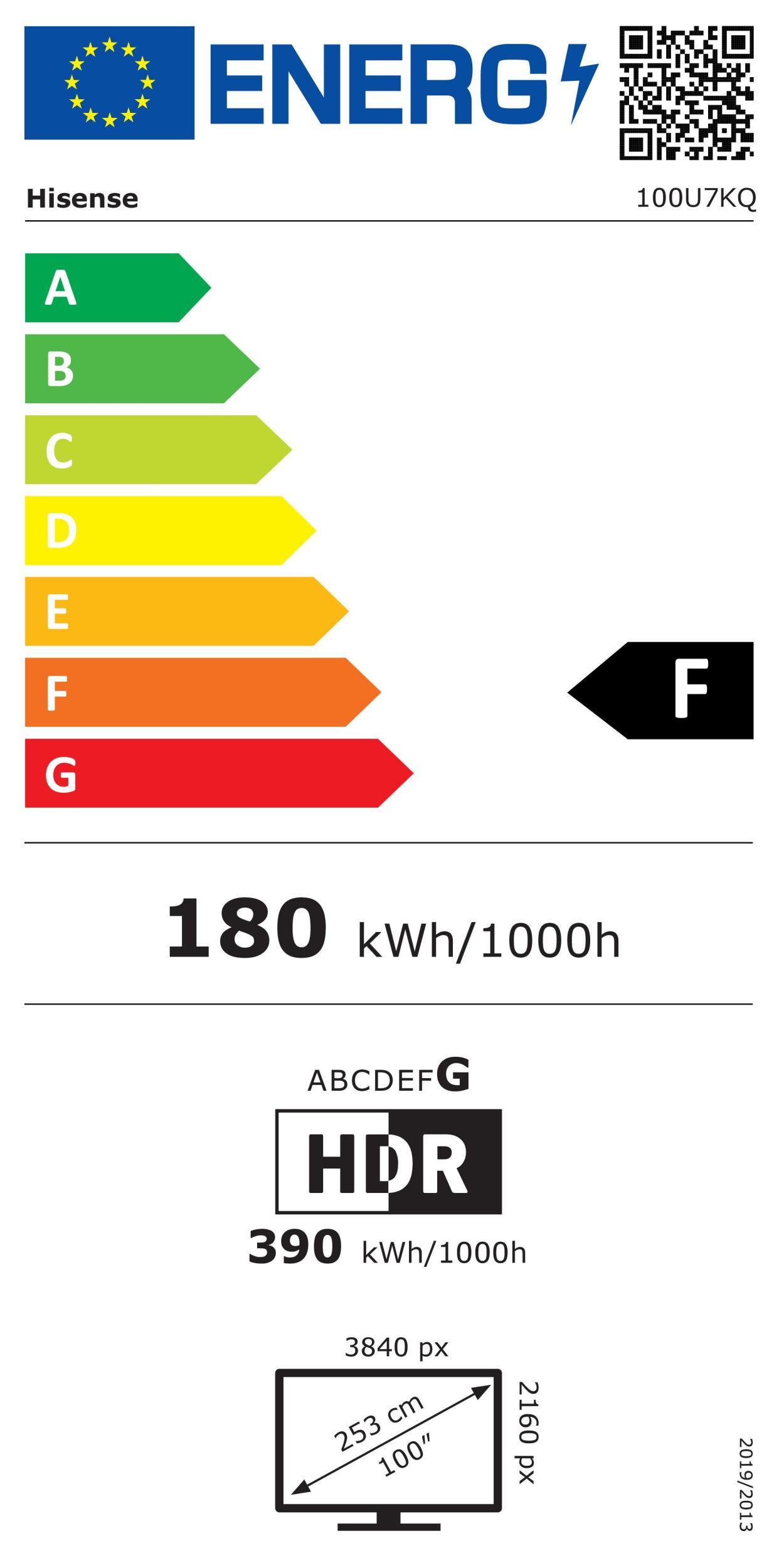 Hisense 100U7KQ sw Mini LED-TV ULED 