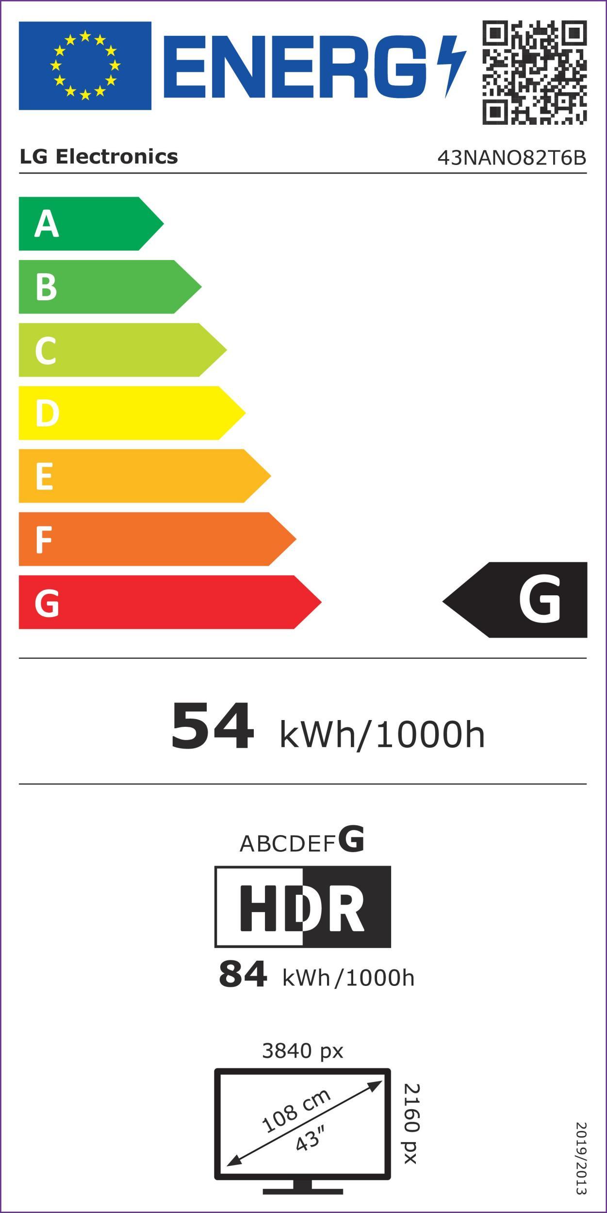 LG 43NANO82T6B sw NanoCell LED-TV 