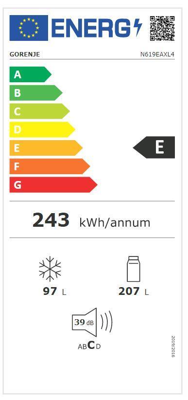 GORENJE N 619EAXL4 ED Kühlkombi 