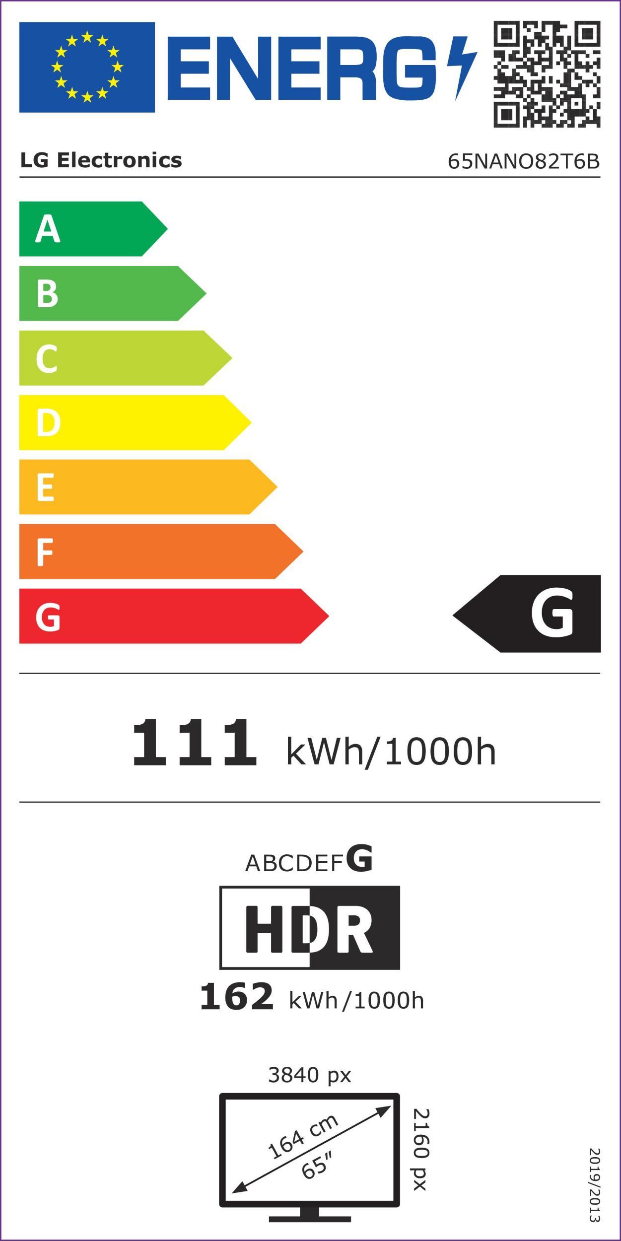 LG 65NANO82T6B sw NanoCell LED-TV 