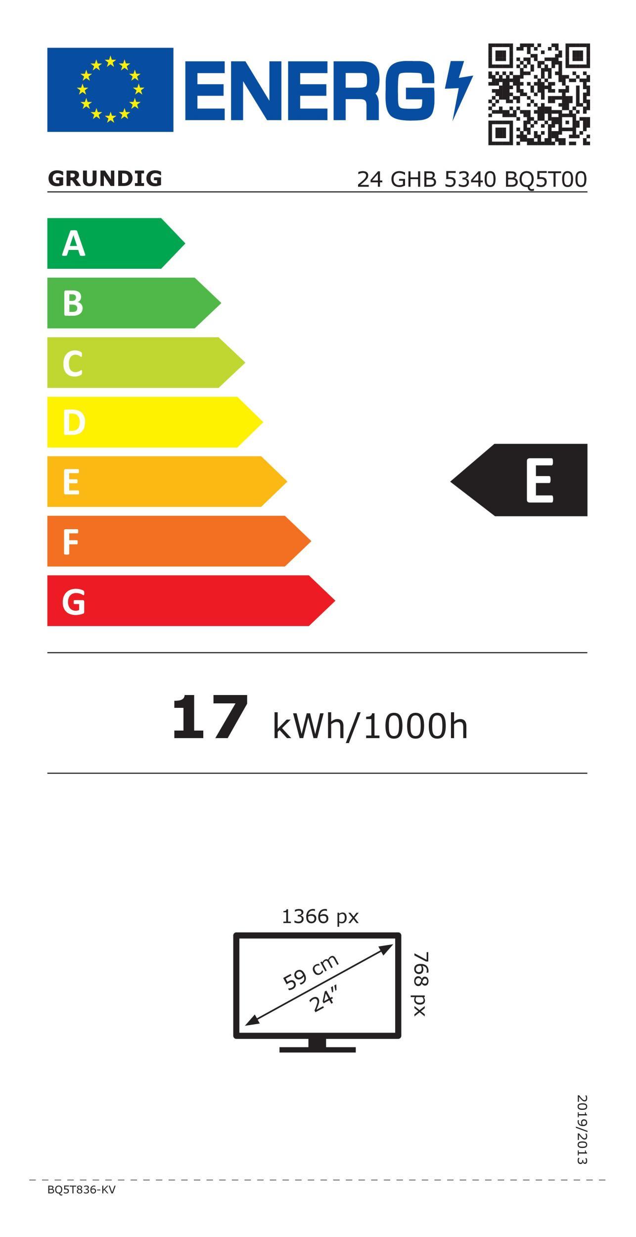 Grundig 24GHB5340 sw LED-TV 