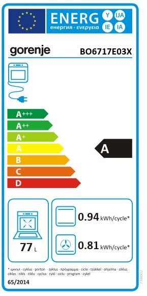 Gorenje BO 6717 E03X Ed Einbaubackofen 