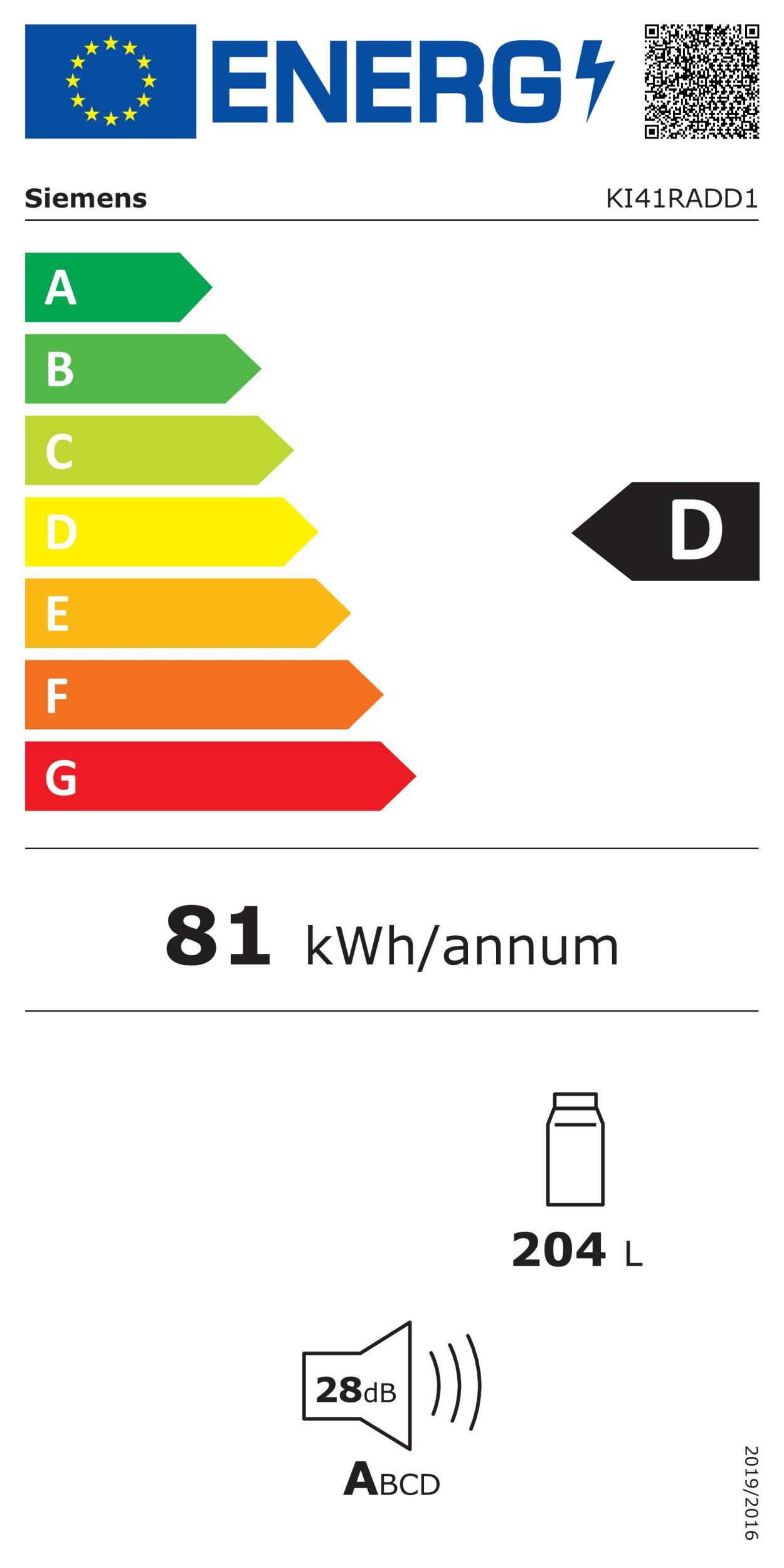 Siemens KBG41RADD1 EB-Kühlschrank(BC+) 