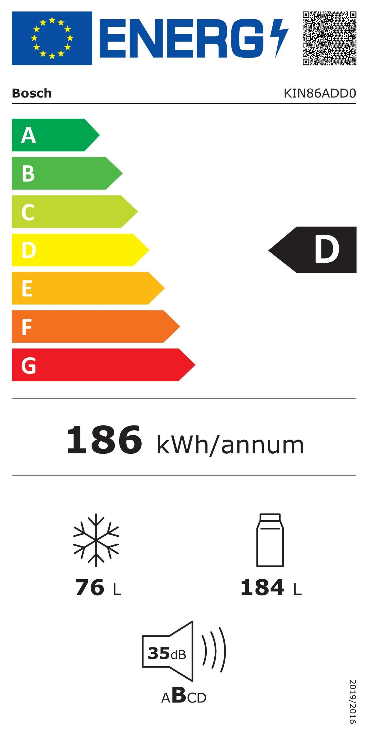 Bosch KIN 86 ADD 0 EB-Kühlkombi 