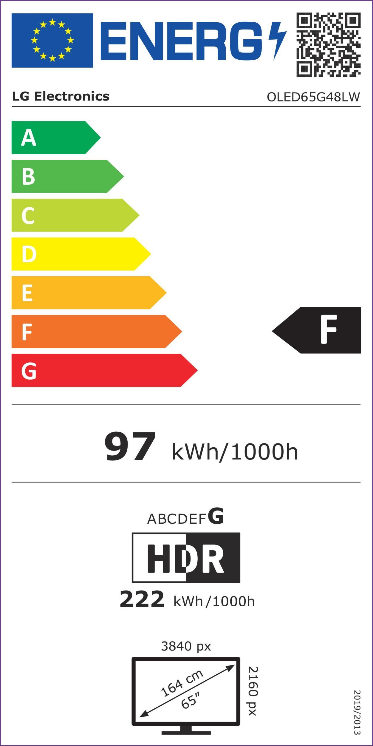 LG OLED65G48LW sw OLED-TV evo 