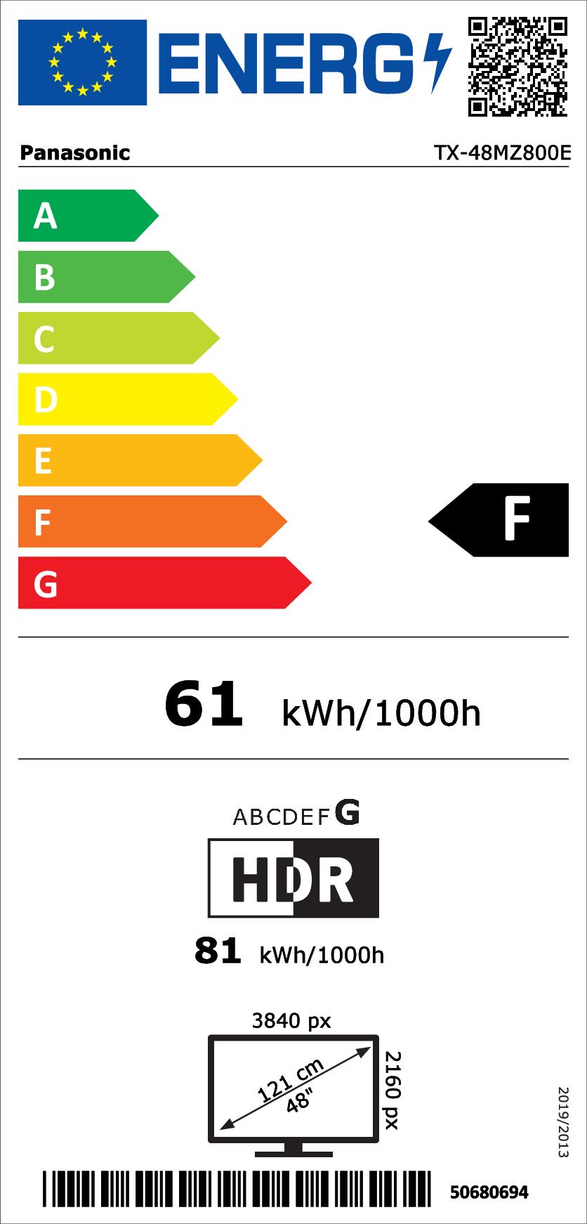 Panasonic TX-48MZ800E sw OLED-TV 