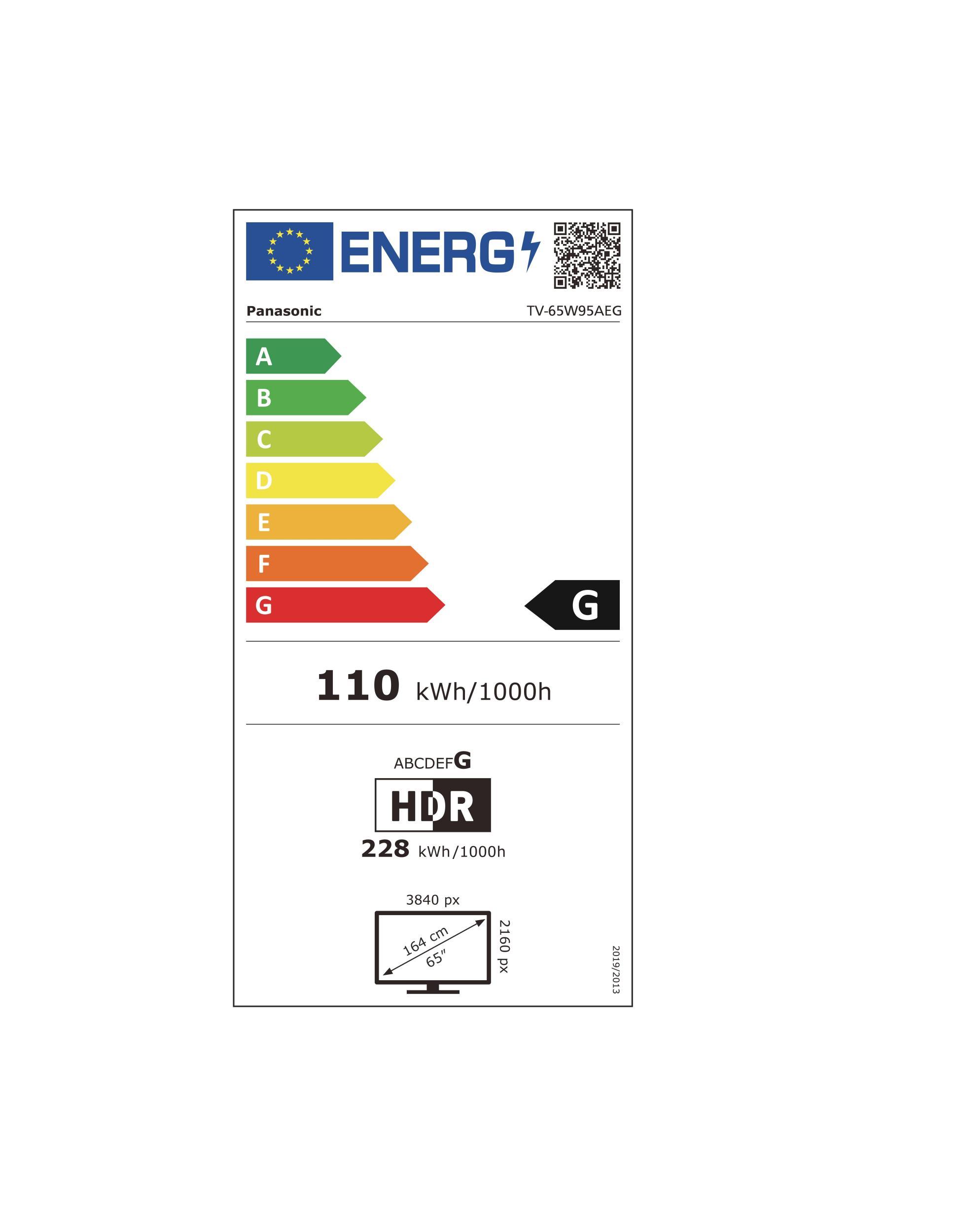 Panasonic TV-65W95AEG sw Mini-LED-TV 