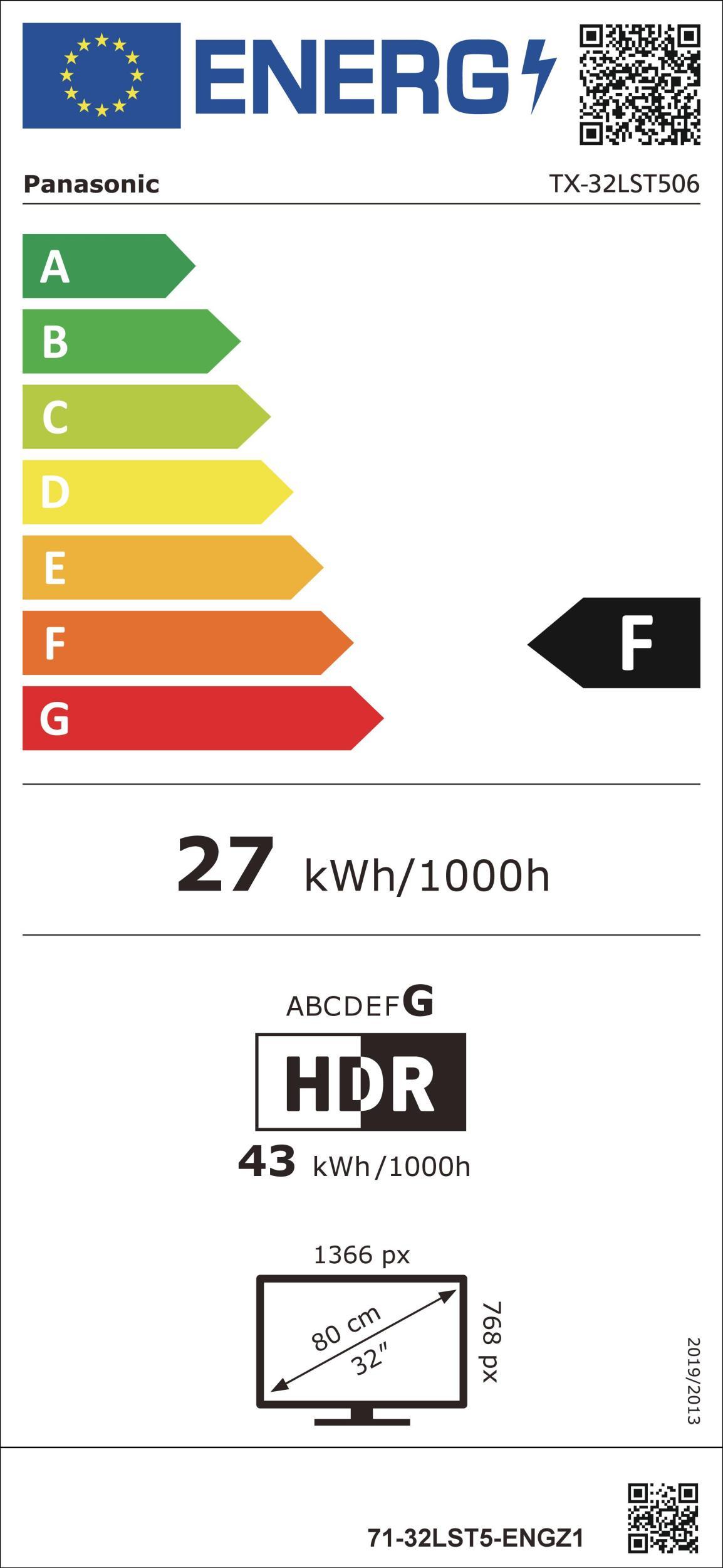 Panasonic TX-32LST506 titan LED-TV WFex 