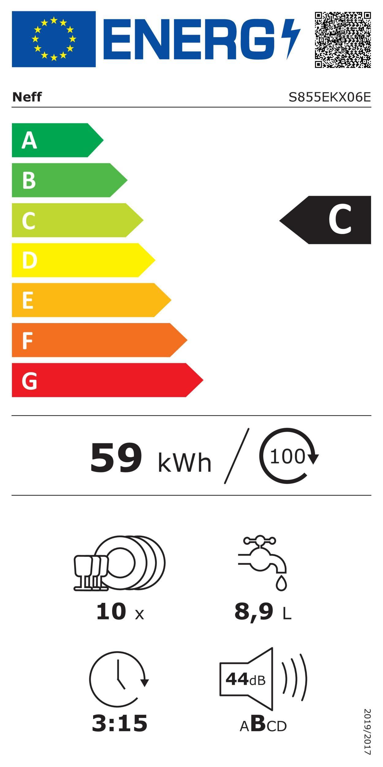 NEFF S855EKX06E EB-Geschirrspüler 