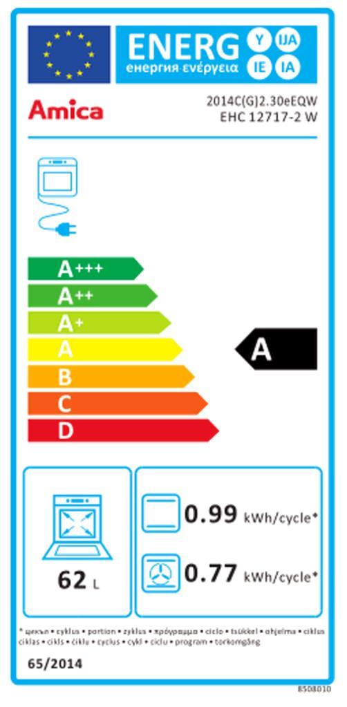 Amica EHC 12717-2 W ws EB-Herdset 