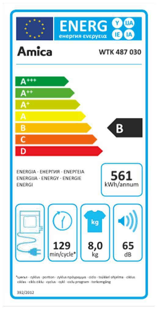 Amica WTK 487030 Kondenstrockner 