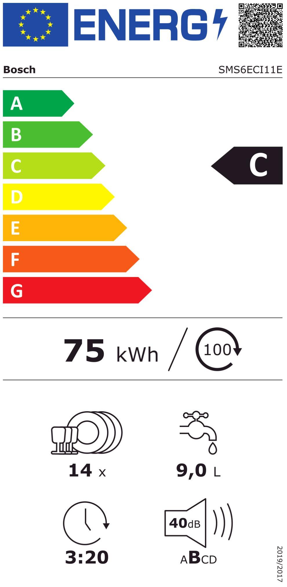 Bosch SMS6ECI11E si-inox Geschirrspüler 