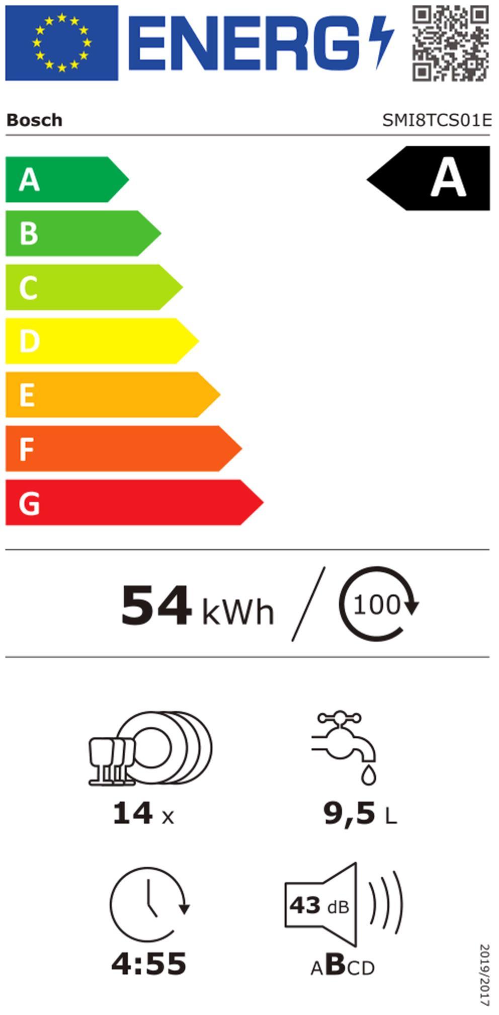 Bosch SMI8TCS01E Ed EB-Heschirrspüler 