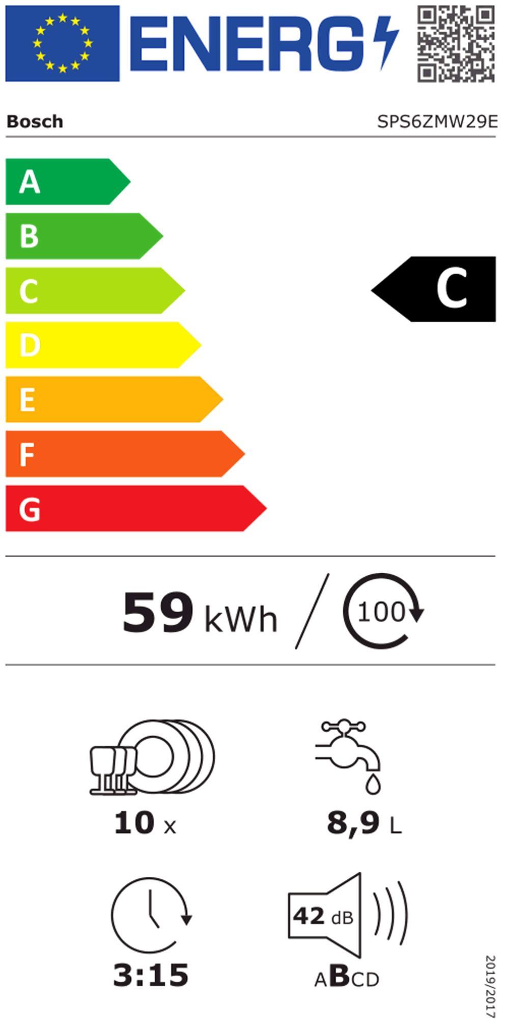 Bosch SPS6ZMW29E ws Geschirrspüler 