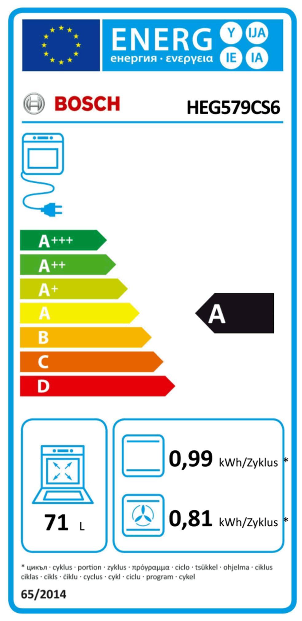 Bosch HEG 579 CS 6 Ed EB-Herd 