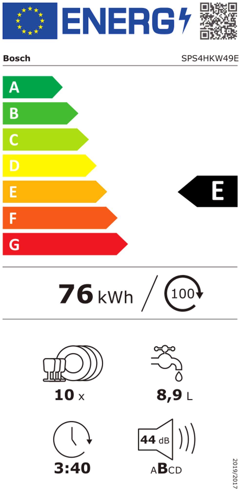 Bosch SPS4HKW49E ws Geschirrspüler 