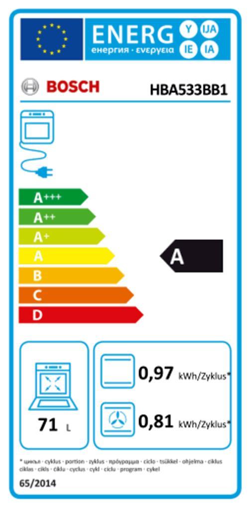 Bosch HBA 533 BB 1 sw EB-Backofen 