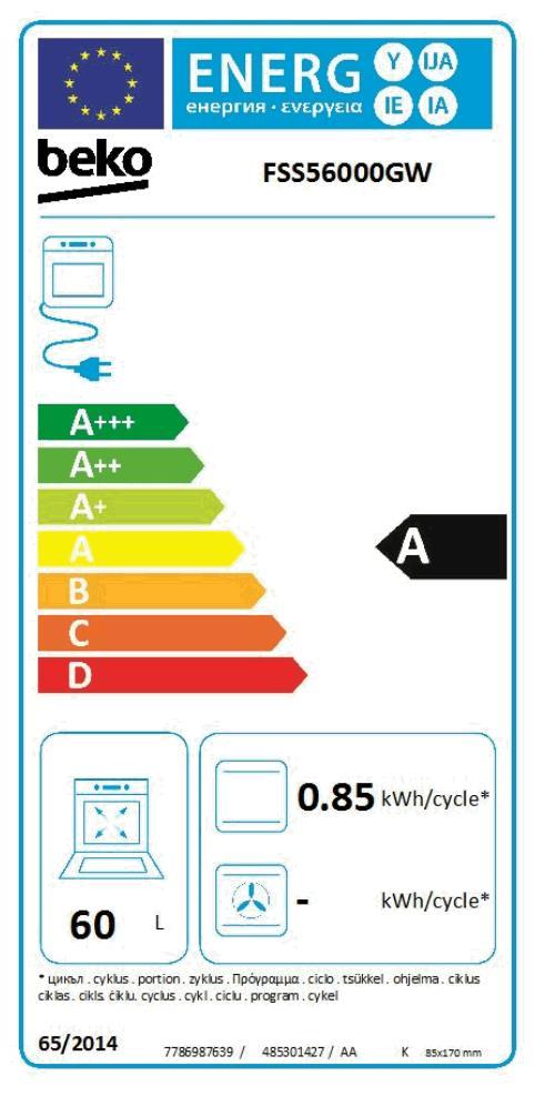 Beko  FSS 56000 GW Standherd 