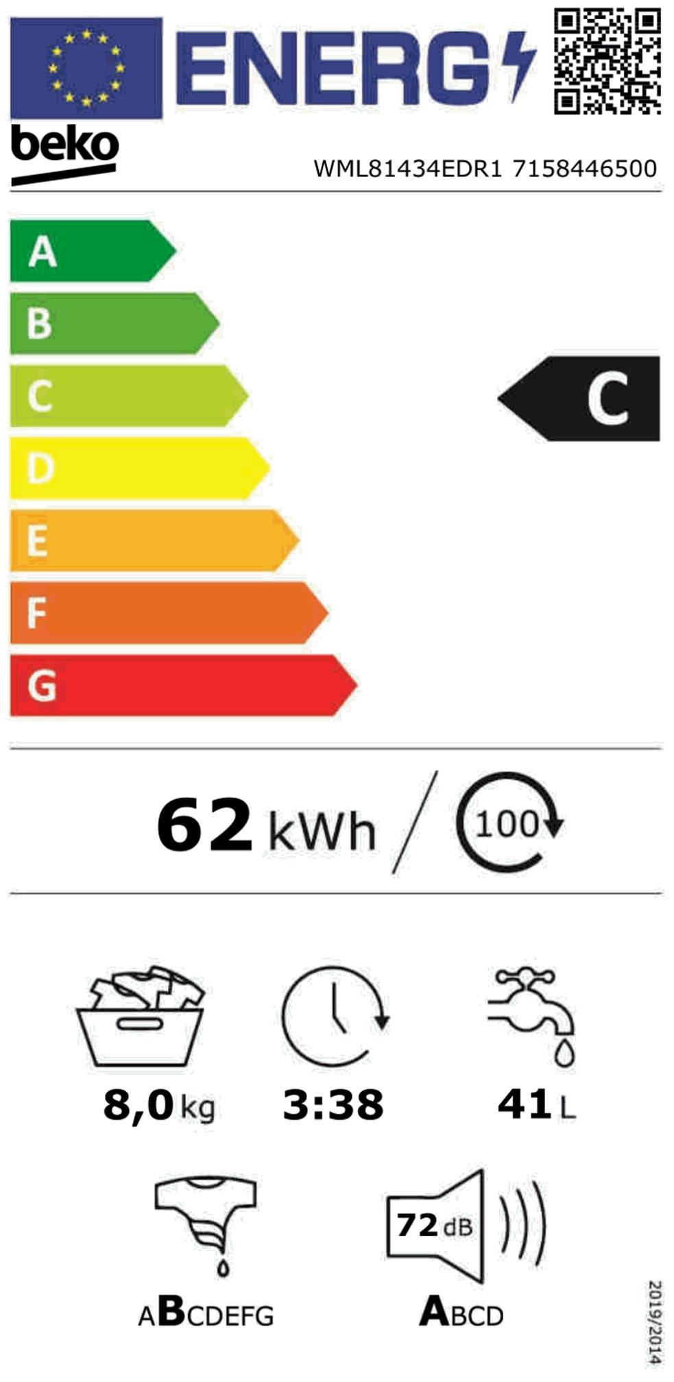 Beko WML 81434 EDR 1 Waschautomat 