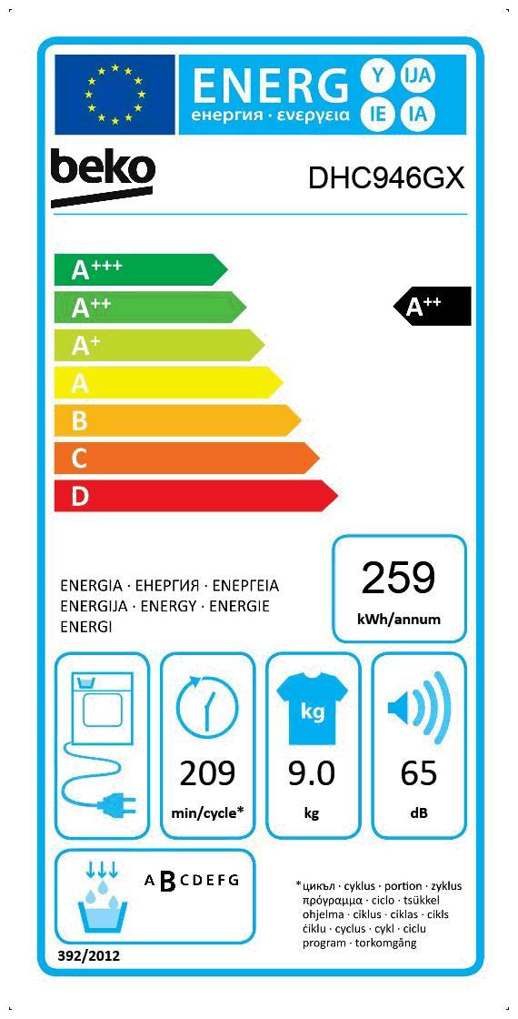 Beko DHC 946 G Wärmepumpentrockner 