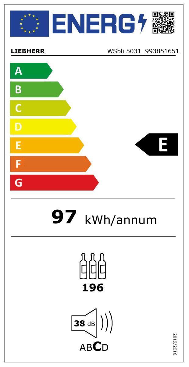 Liebherr WSbli 5031-20 sw Weinlagerschra 