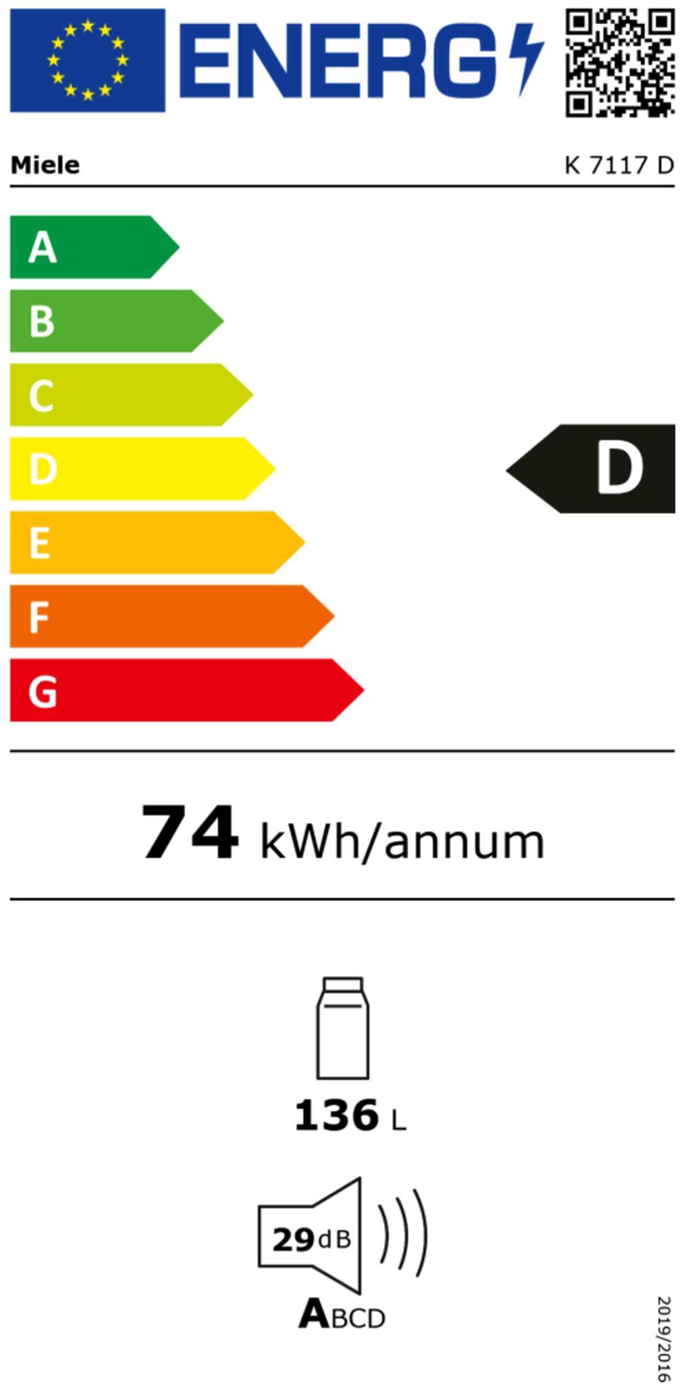 Miele K 7117 D EB-Kühlschrank 