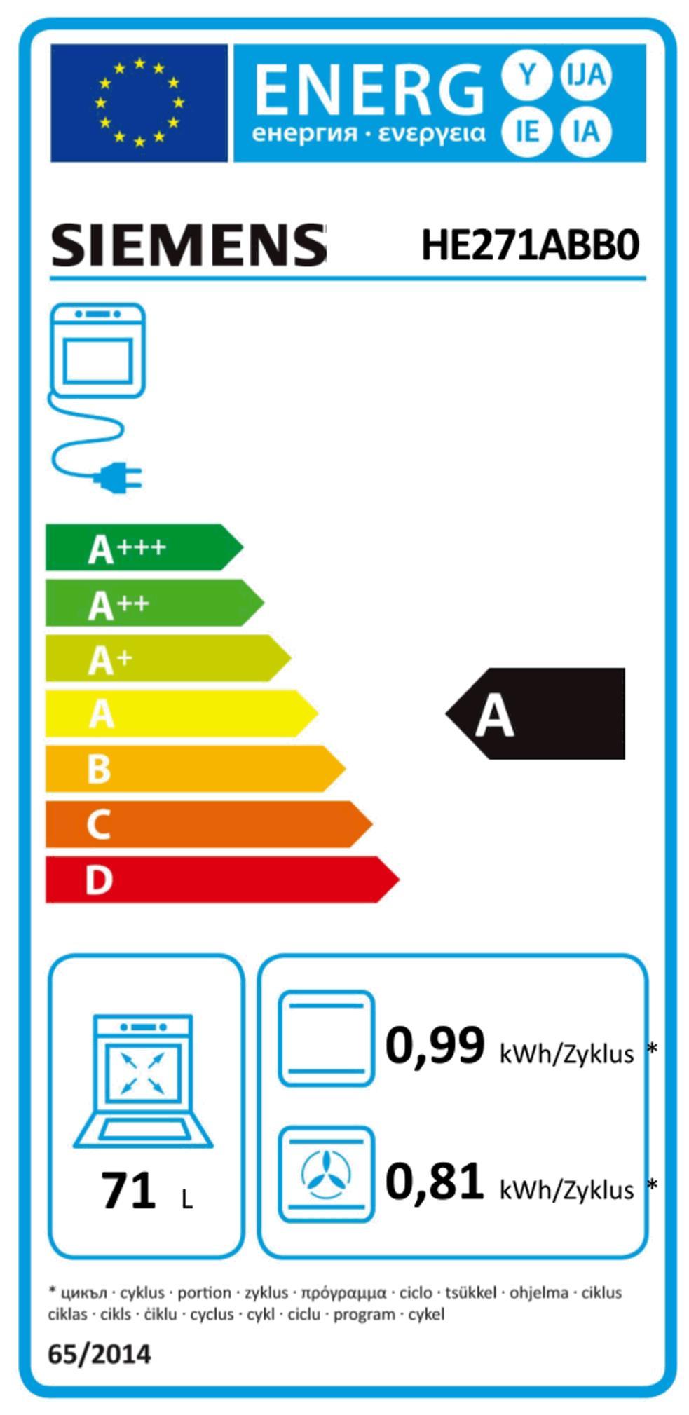 Siemens HE271ABB0 sw EB-Herd 