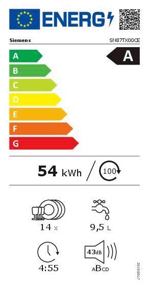 Siemens SN 87TX00CE EB-Geschirrspüler 