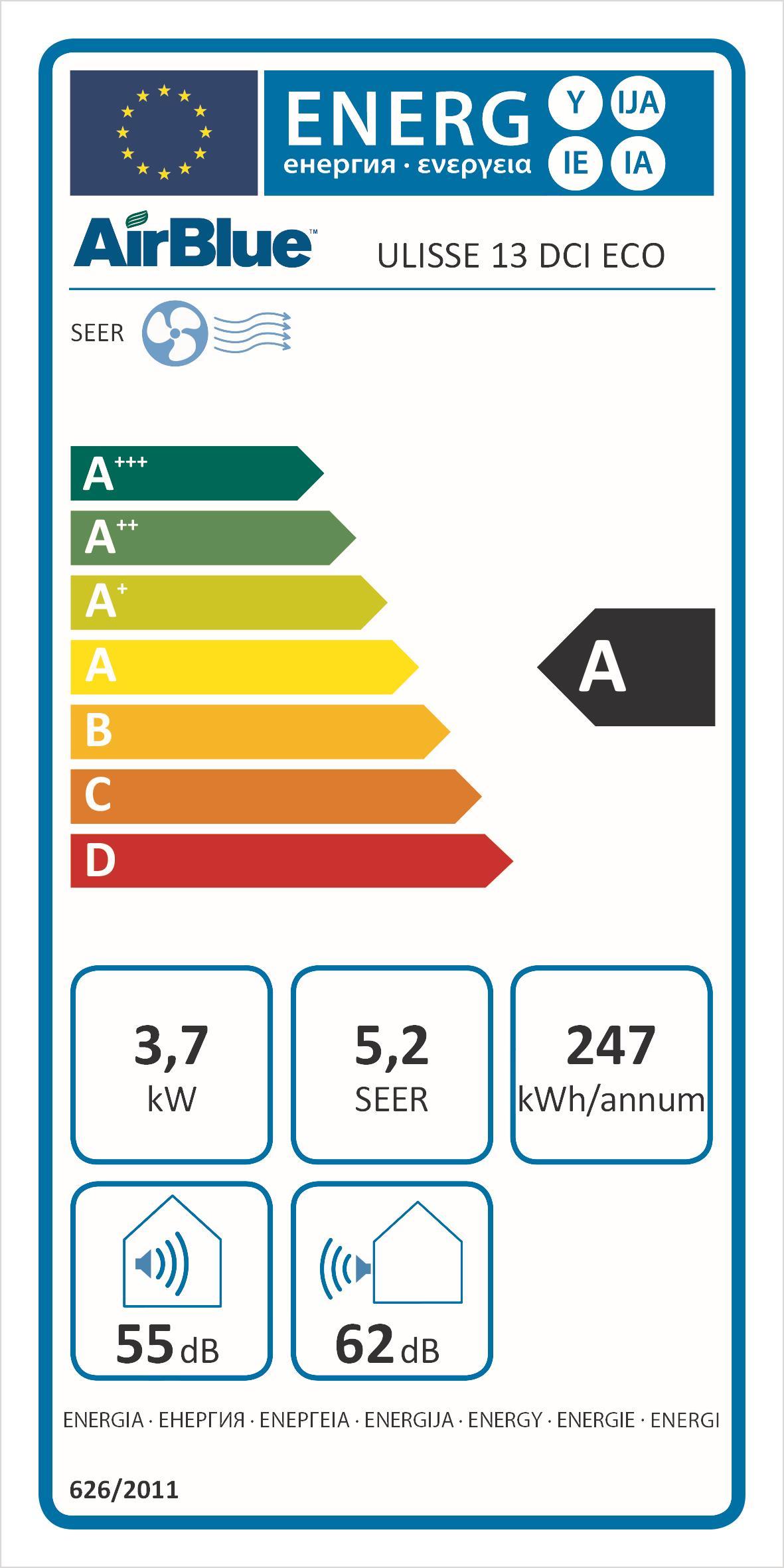 Swegon Ulisse Air Blue Ulisse 13 DCI ECO 