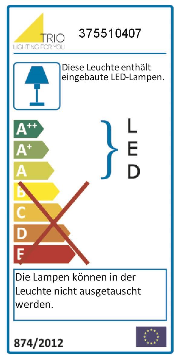 TRIO LED-PL BELFAST, 44W,      375510407 