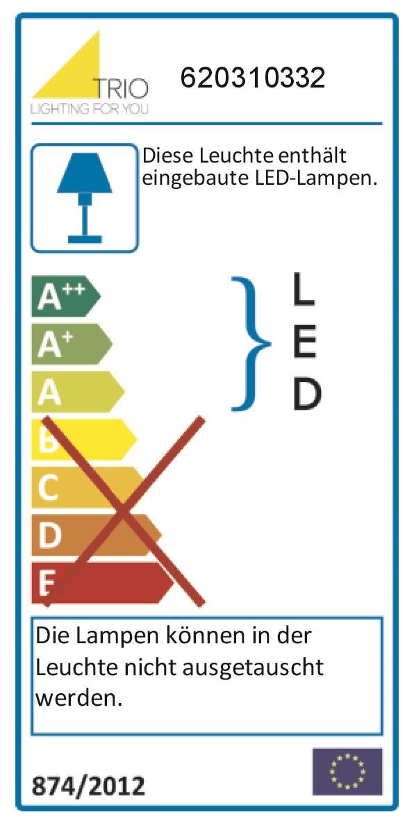 Trio LED-Deckenl. SALINAS, 34W 620310332 