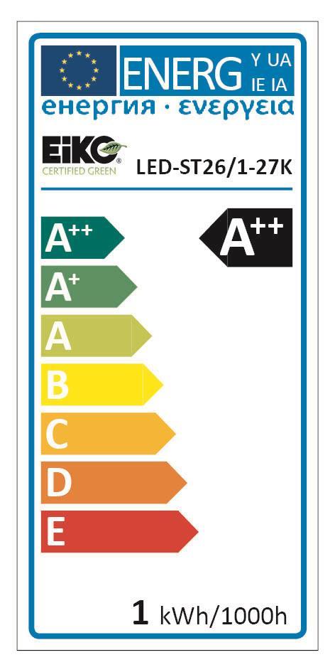 SUH LED Birnenform 26x58mm, E14    38627 