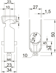 OBO 2056 22 FT Bügelschelle 16-22mm St 