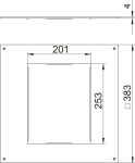 OBO DUG 350-3 6 Montagedeckel 350-2/3 f. 