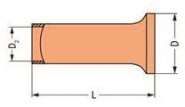 WAGO 216-101 Aderendhülse,Hülse für 0,5 