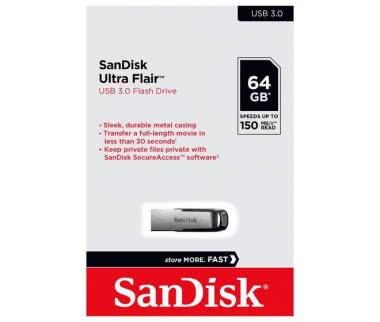 SanDisk Ultra Flair USB-Stick 3.0 64GB 