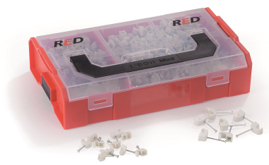 RED BOXX mini bestückt mit Nagelschellen 