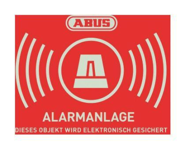 ABUS Warnaufkleber Alarm -D-      AU1422 