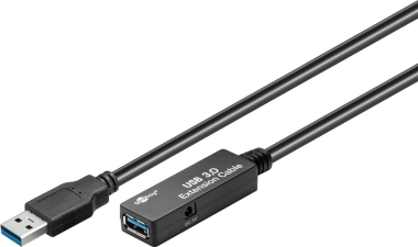 Goobay USB-Verlängerung aktiv 5m schwarz 