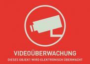 ABUS Warnaufkleber Video -D-      AU1320 