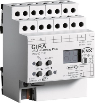 GIRA 218000 DALI Gateway Plus KNX REG 