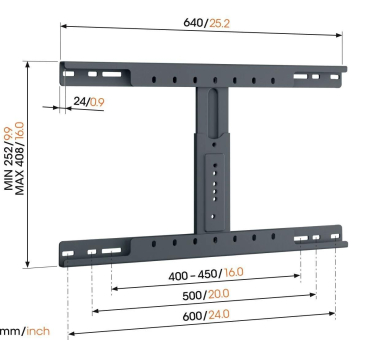 Vogels TVA6950 sw Anschlußadapter für 