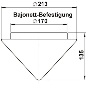 ALBE Opalglas matt Kegelform    90210100 