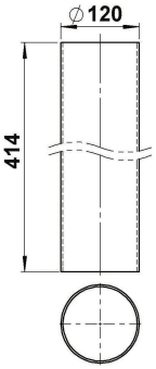 ALBE Acryl -Rohre, 120 x 3mm,   10260230 